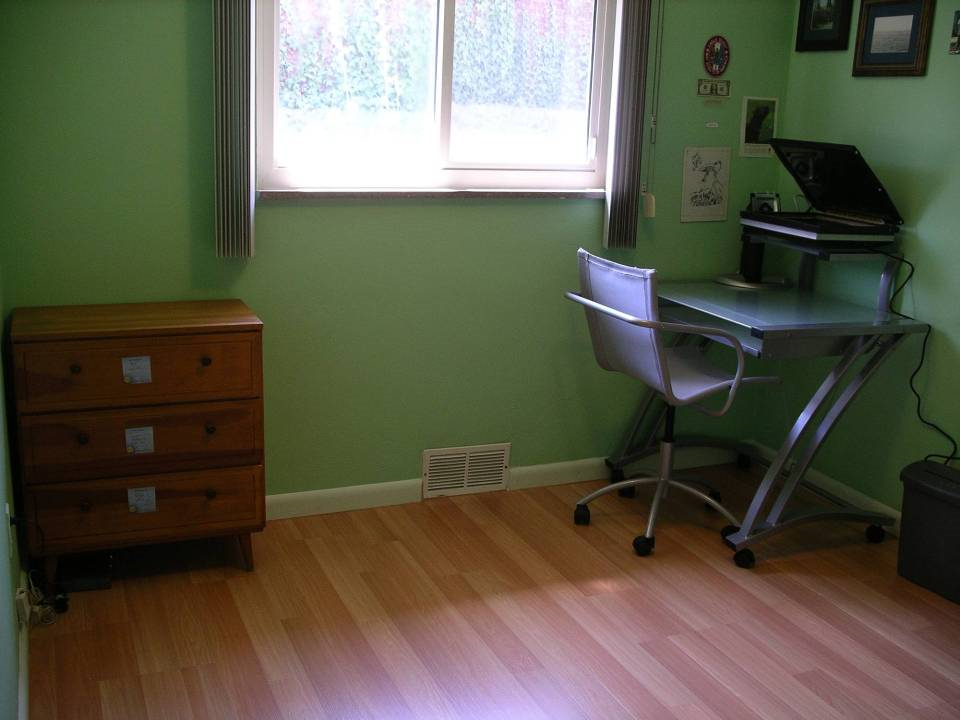 Lower view of studio from door